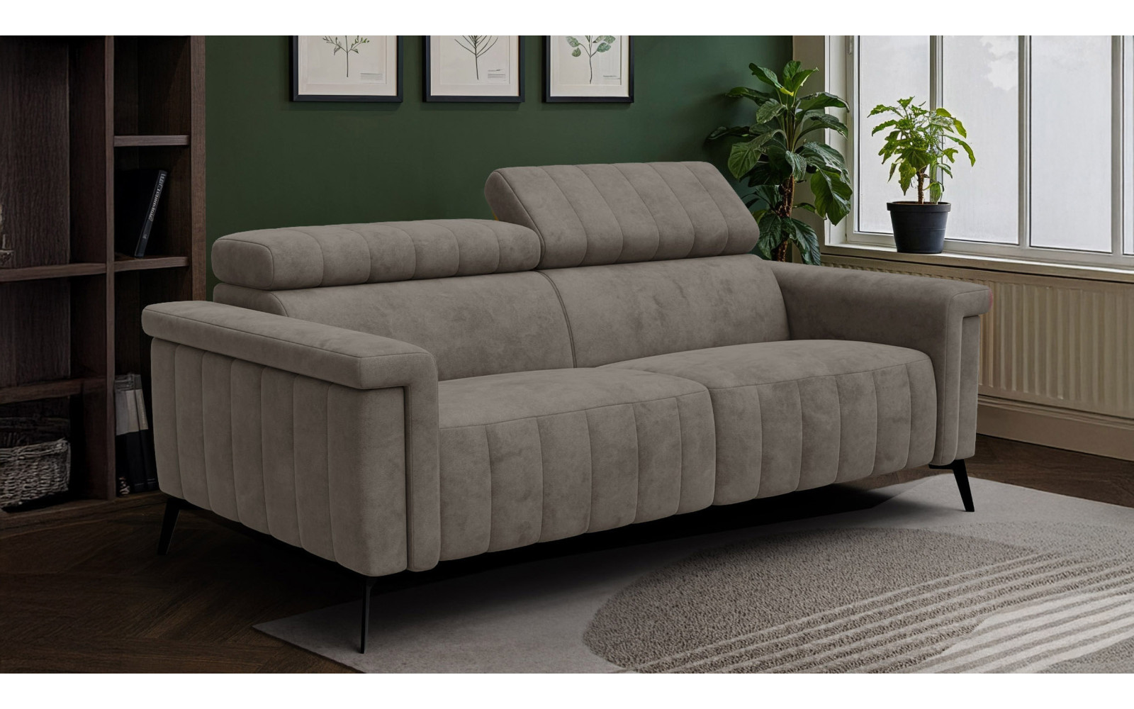 Sofa 3-Sitzer NORDEL, taupe