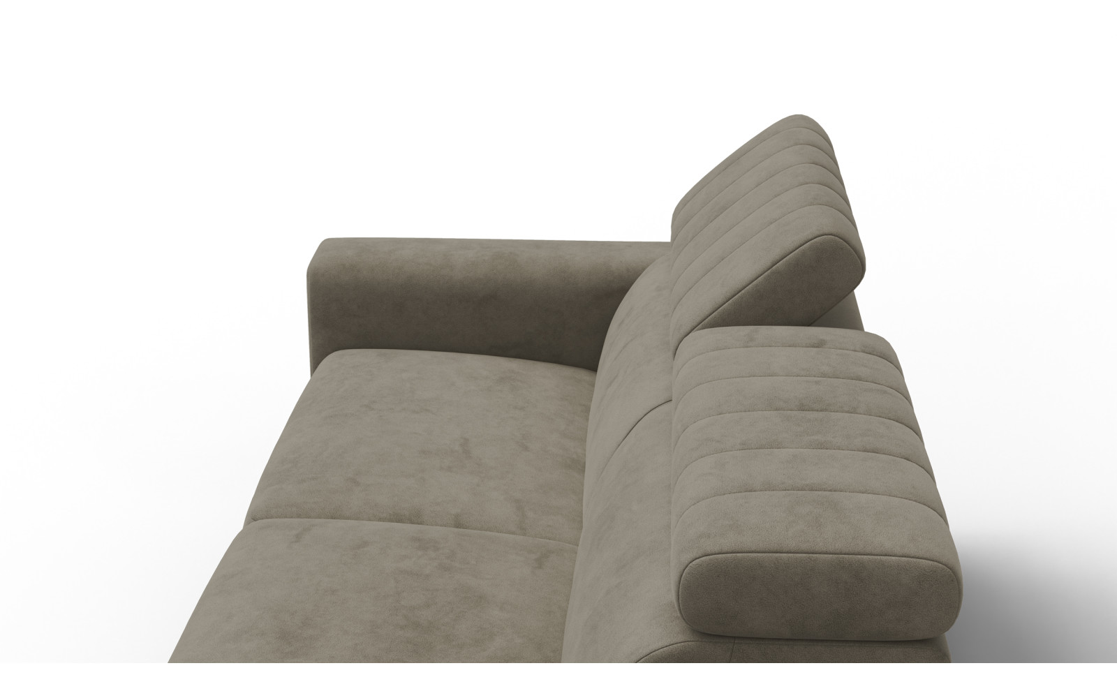 Sofa 3-Sitzer NORDEL, dunkles beige