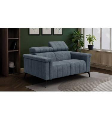 Sofa 2-Sitzer NORDEL, blaugrau