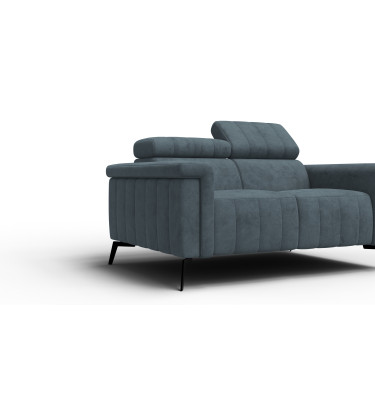 Sofa 2-Sitzer NORDEL, blaugrau
