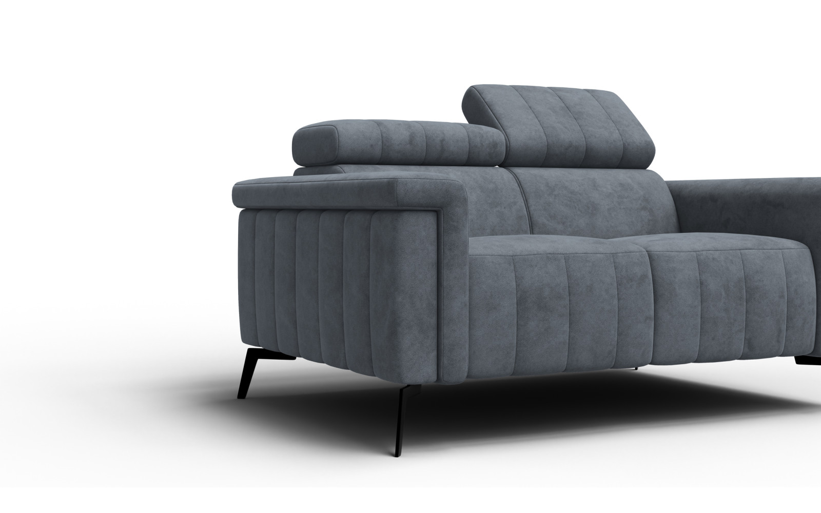 Sofa 2-Sitzer NORDEL, dunkelgrau
