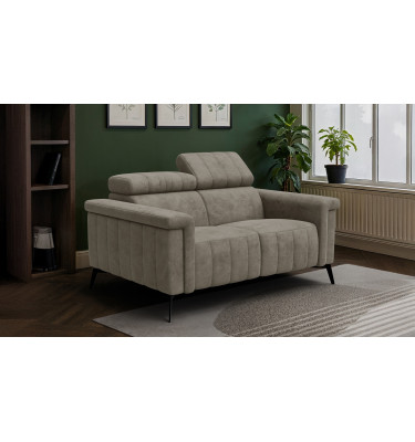 Sofa 2-Sitzer NORDEL, dunkles beige