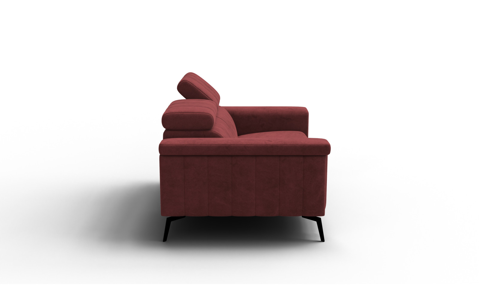 Sofa 2-Sitzer NORDEL, bordeaux