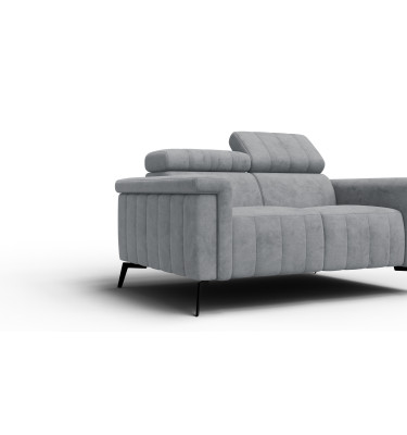 Sofa 2-Sitzer NORDEL, grau