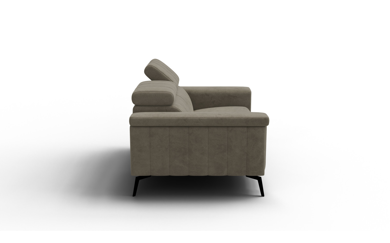 Sofa 2-Sitzer NORDEL, dunkles beige