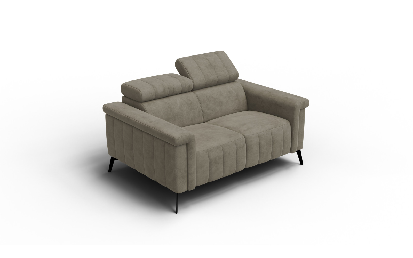 Sofa 2-Sitzer NORDEL, dunkles beige