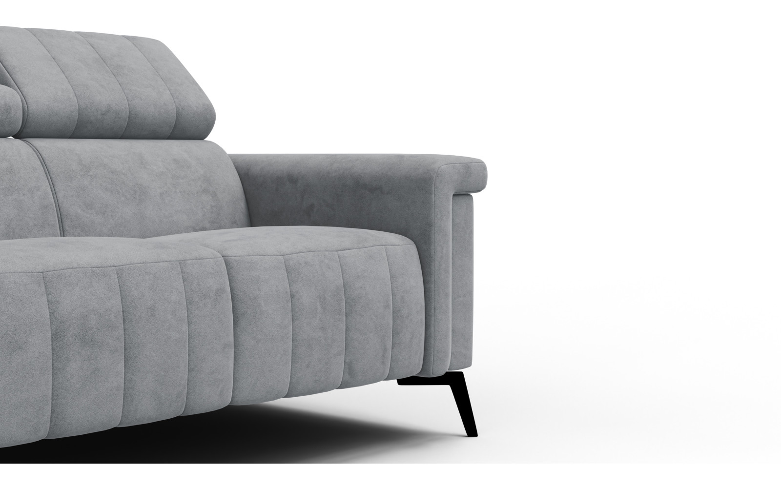 Sofa 2-Sitzer NORDEL, grau