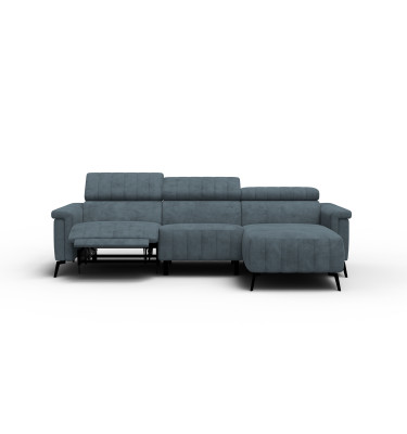Ecksofa 4-Sitzer NORDEL, blaugrau