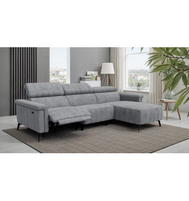 Ecksofa 4-Sitzer NORDEL, grau