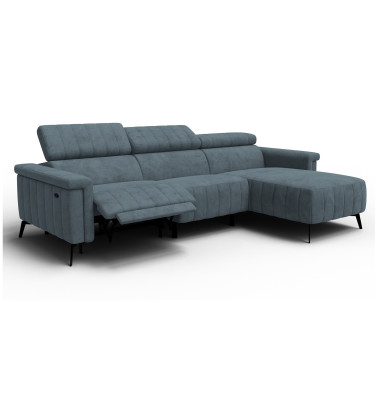 Ecksofa 4-Sitzer NORDEL, blaugrau