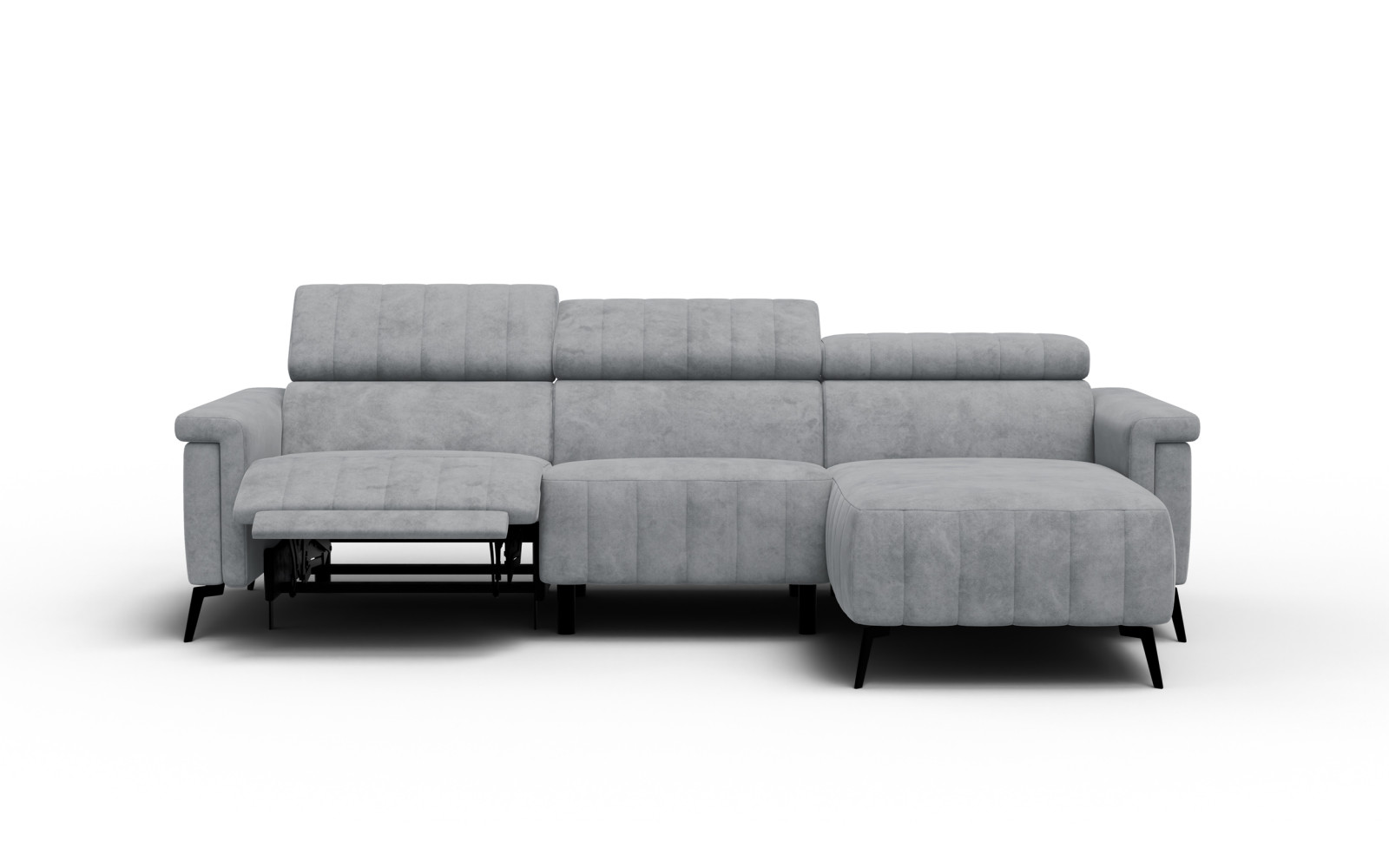 Ecksofa 4-Sitzer NORDEL, grau