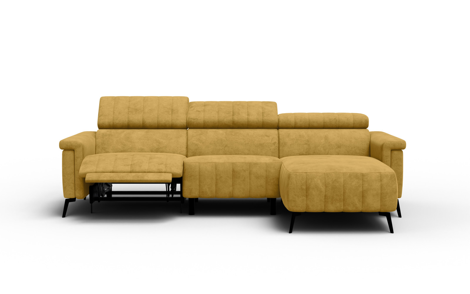 Ecksofa 4-Sitzer NORDEL, senfgelb