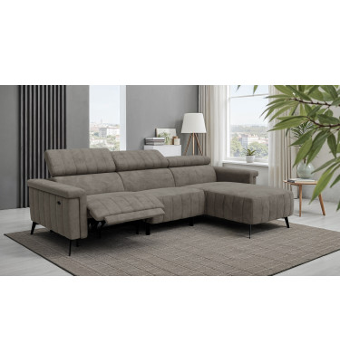 Ecksofa 4-Sitzer NORDEL, taupe