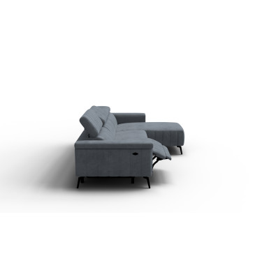 Ecksofa 4-Sitzer NORDEL, dunkelgrau