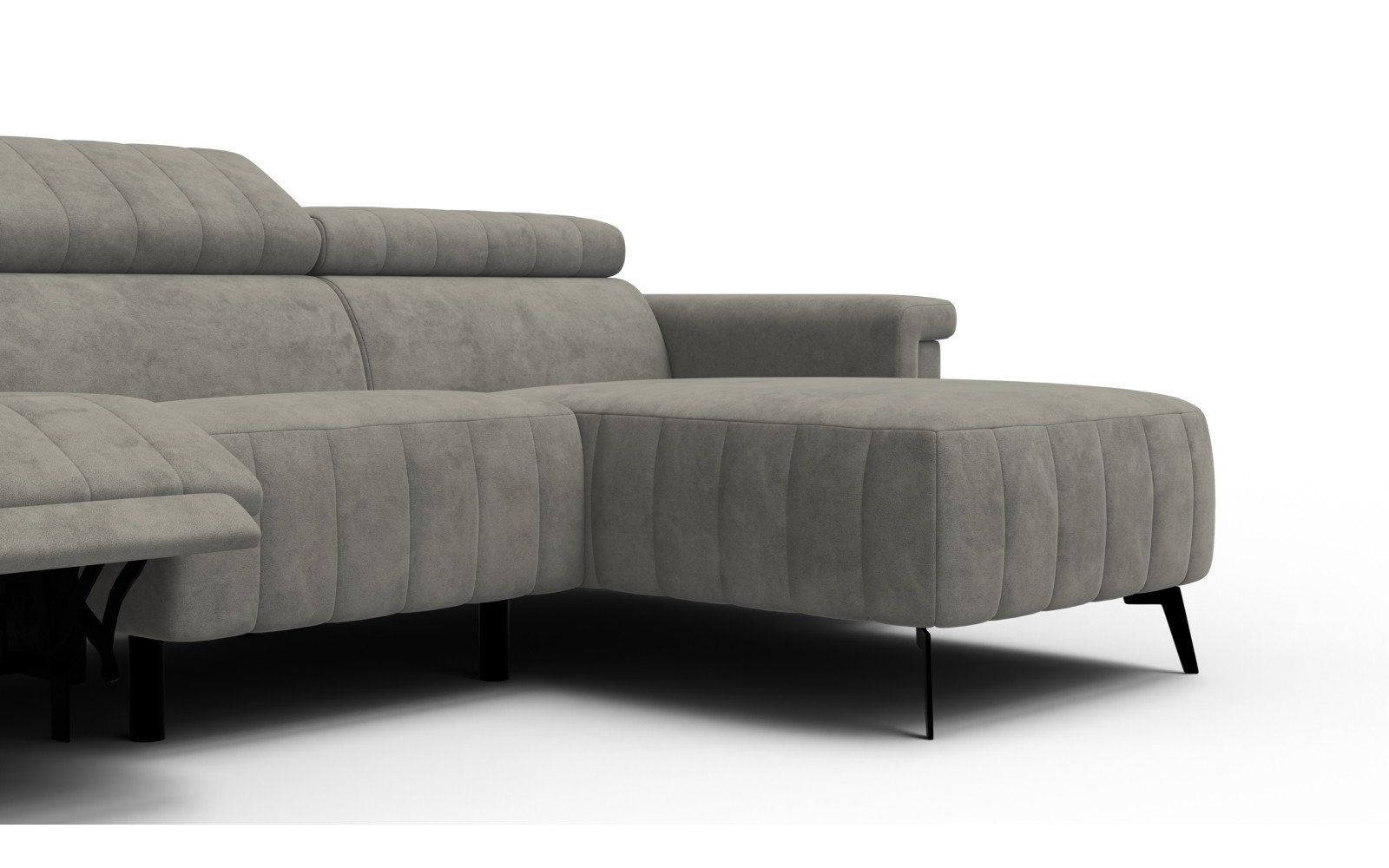Ecksofa 4-Sitzer NORDEL, taupe