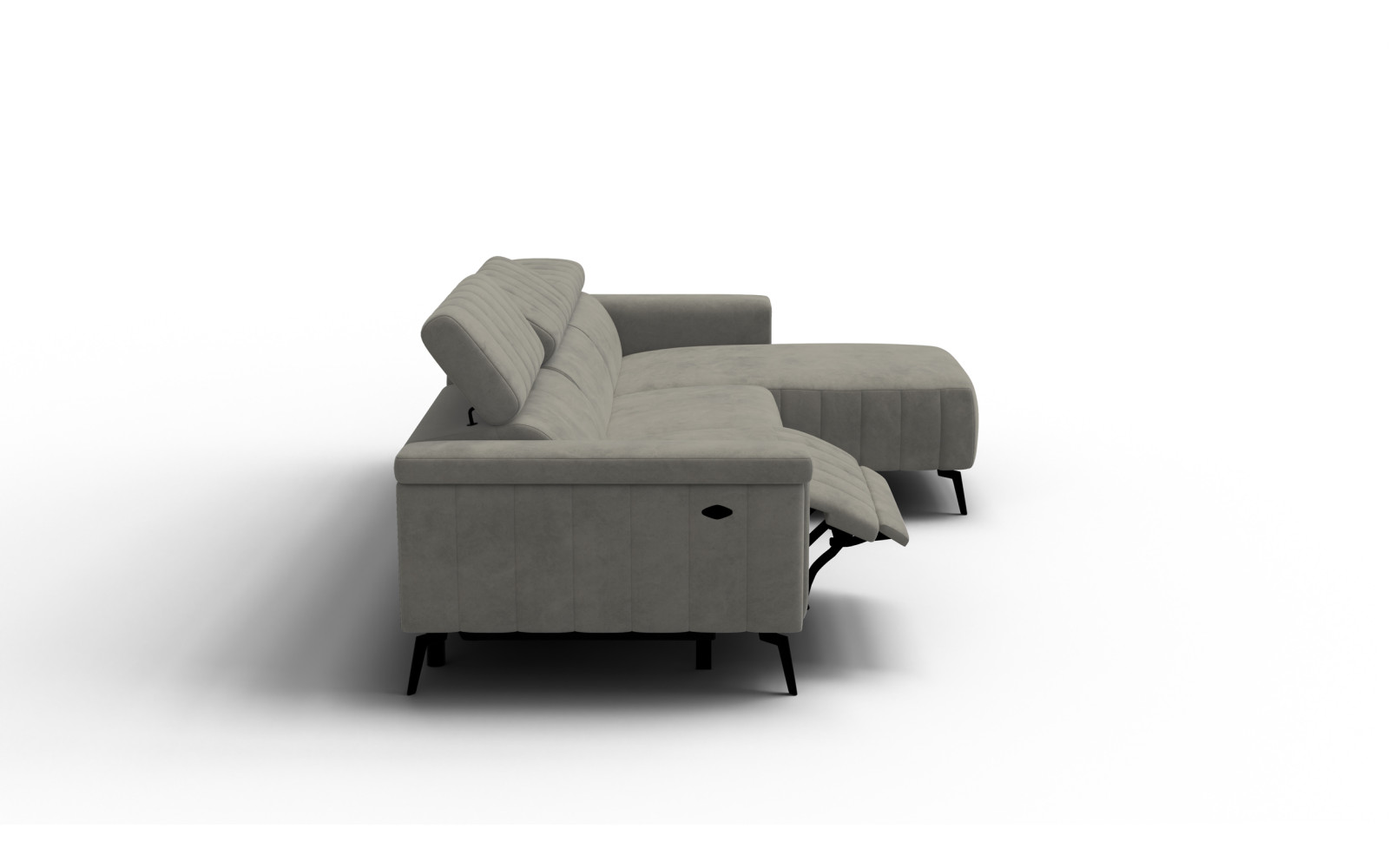 Ecksofa 4-Sitzer NORDEL, taupe
