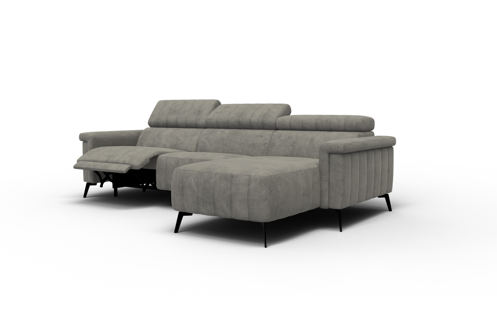 Ecksofa 4-Sitzer NORDEL, taupe