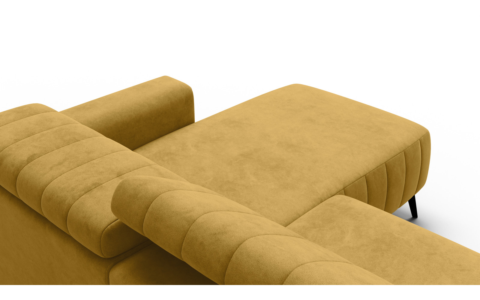 Ecksofa 4-Sitzer NORDEL, senfgelb