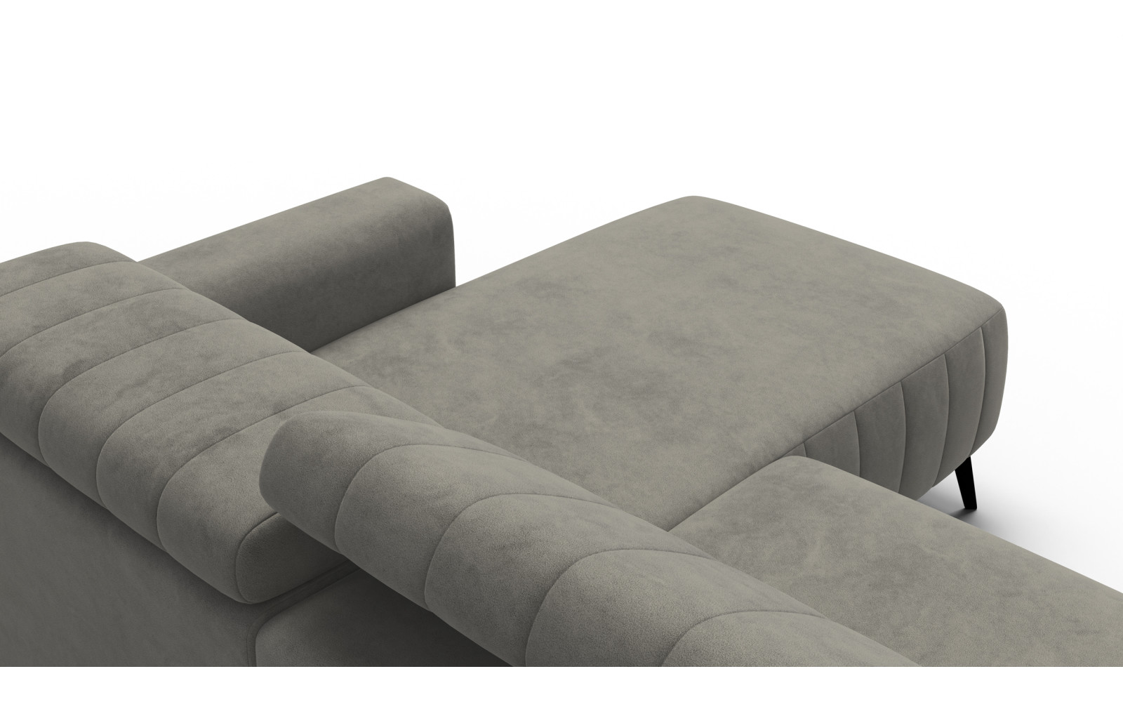 Ecksofa 4-Sitzer NORDEL, taupe