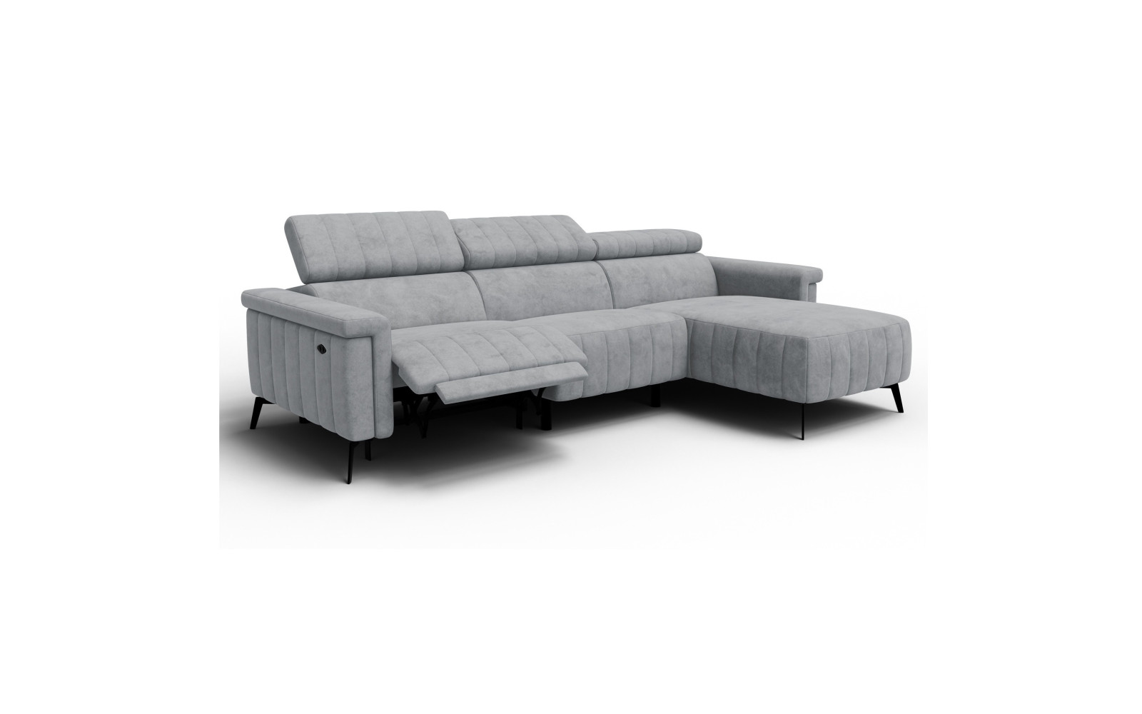 Ecksofa 4-Sitzer NORDEL, grau