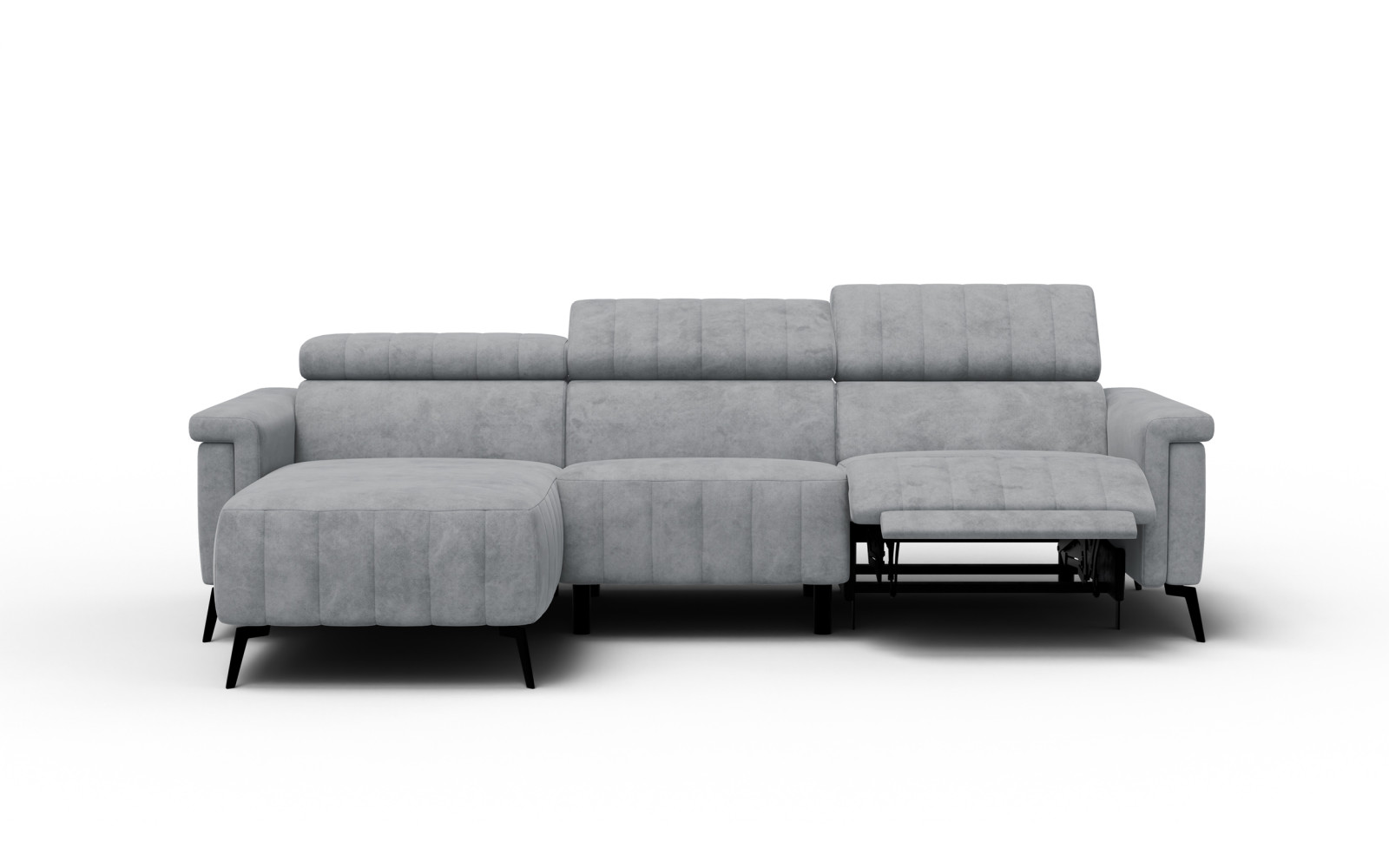 Ecksofa 4-Sitzer NORDEL, grau