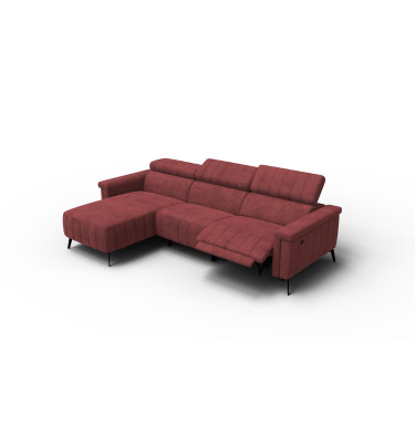 Ecksofa 4-Sitzer NORDEL, bordeaux