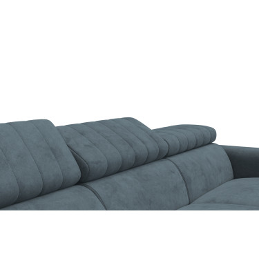 Ecksofa 4-Sitzer NORDEL, blaugrau
