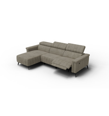 Ecksofa 4-Sitzer NORDEL, dunkles beige