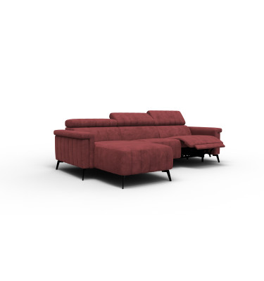 Ecksofa 4-Sitzer NORDEL, bordeaux