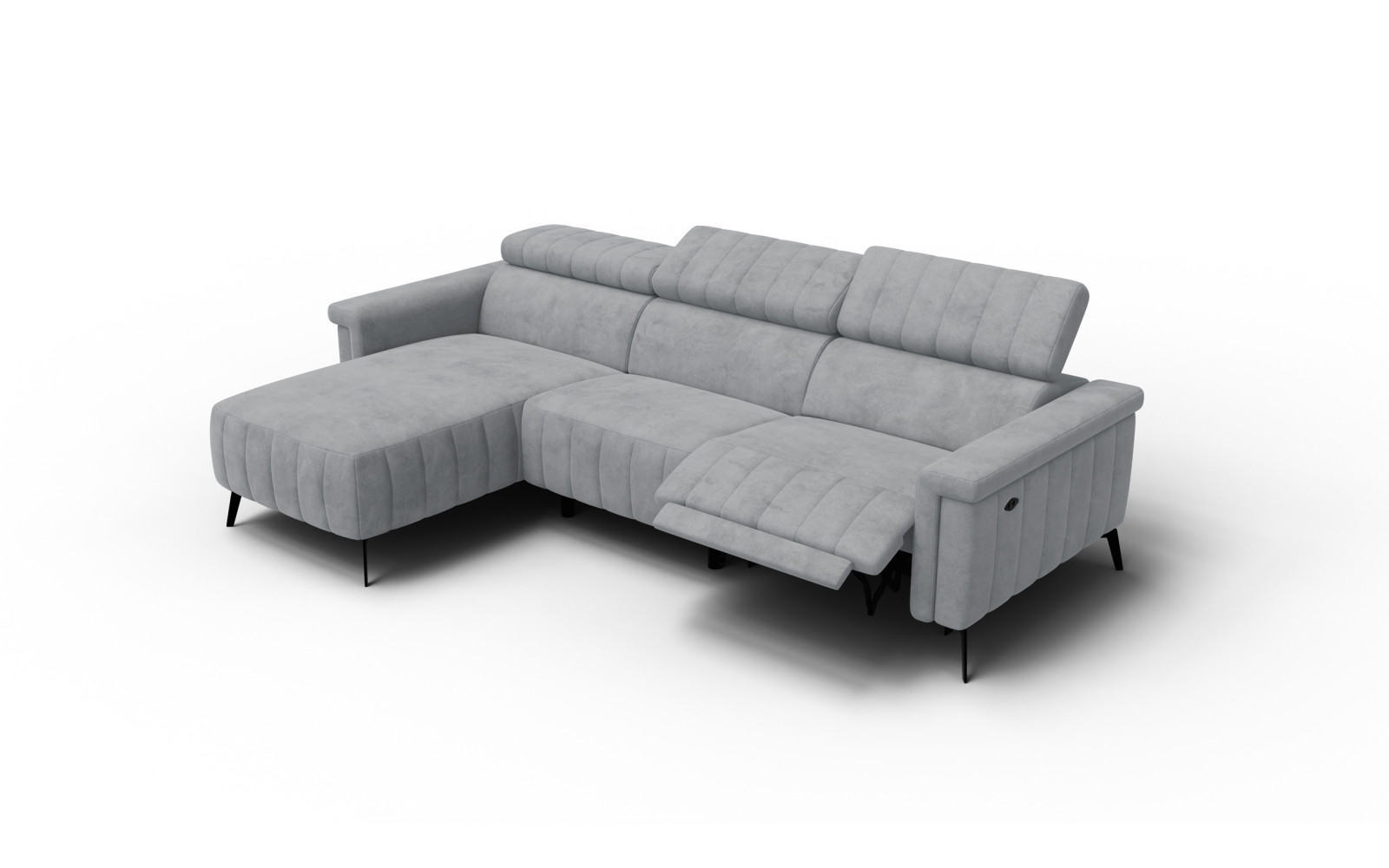Ecksofa 4-Sitzer NORDEL, grau