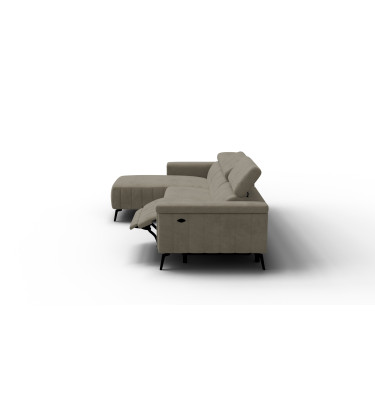 Ecksofa 4-Sitzer NORDEL, dunkles beige