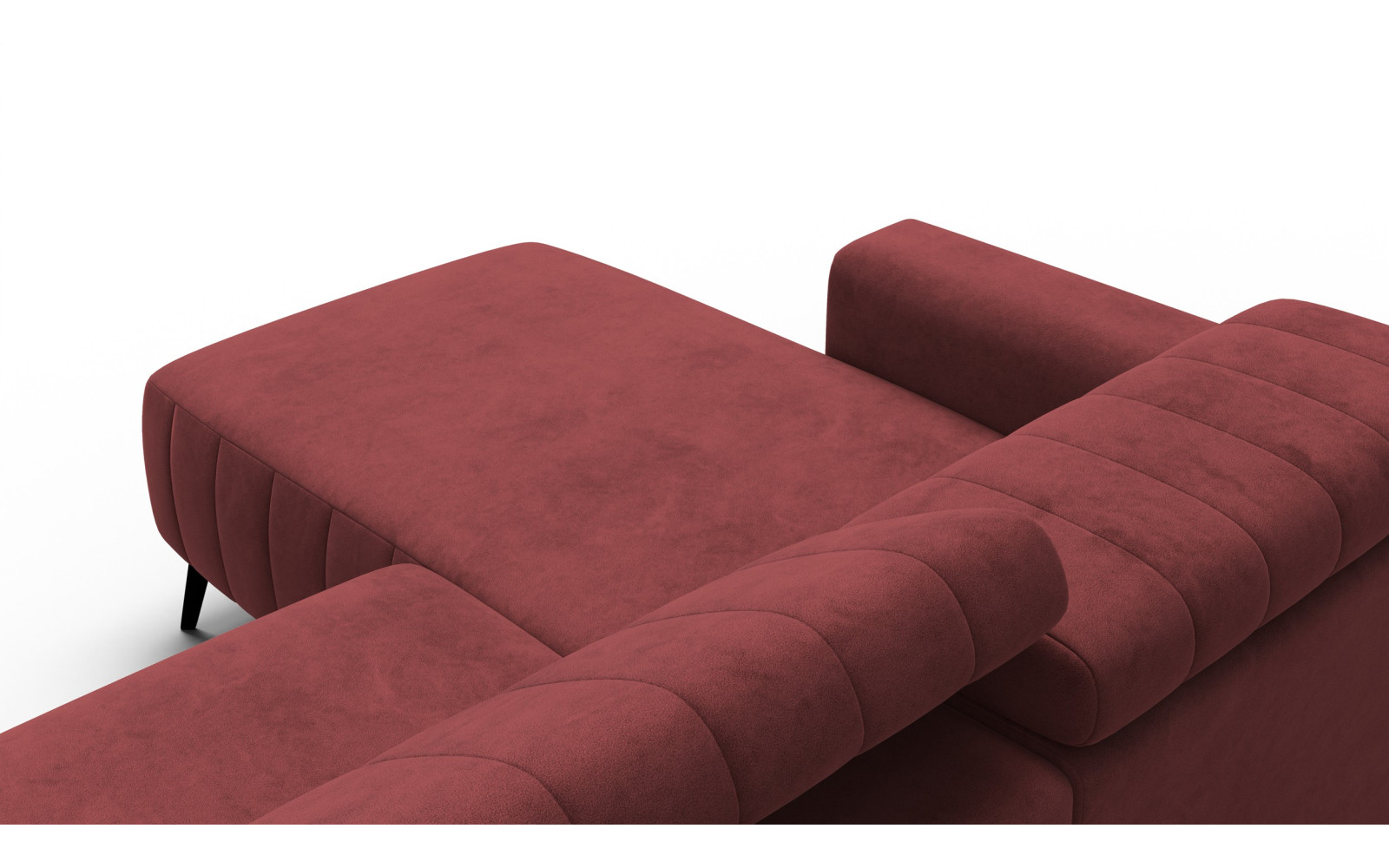 Ecksofa 4-Sitzer NORDEL, bordeaux