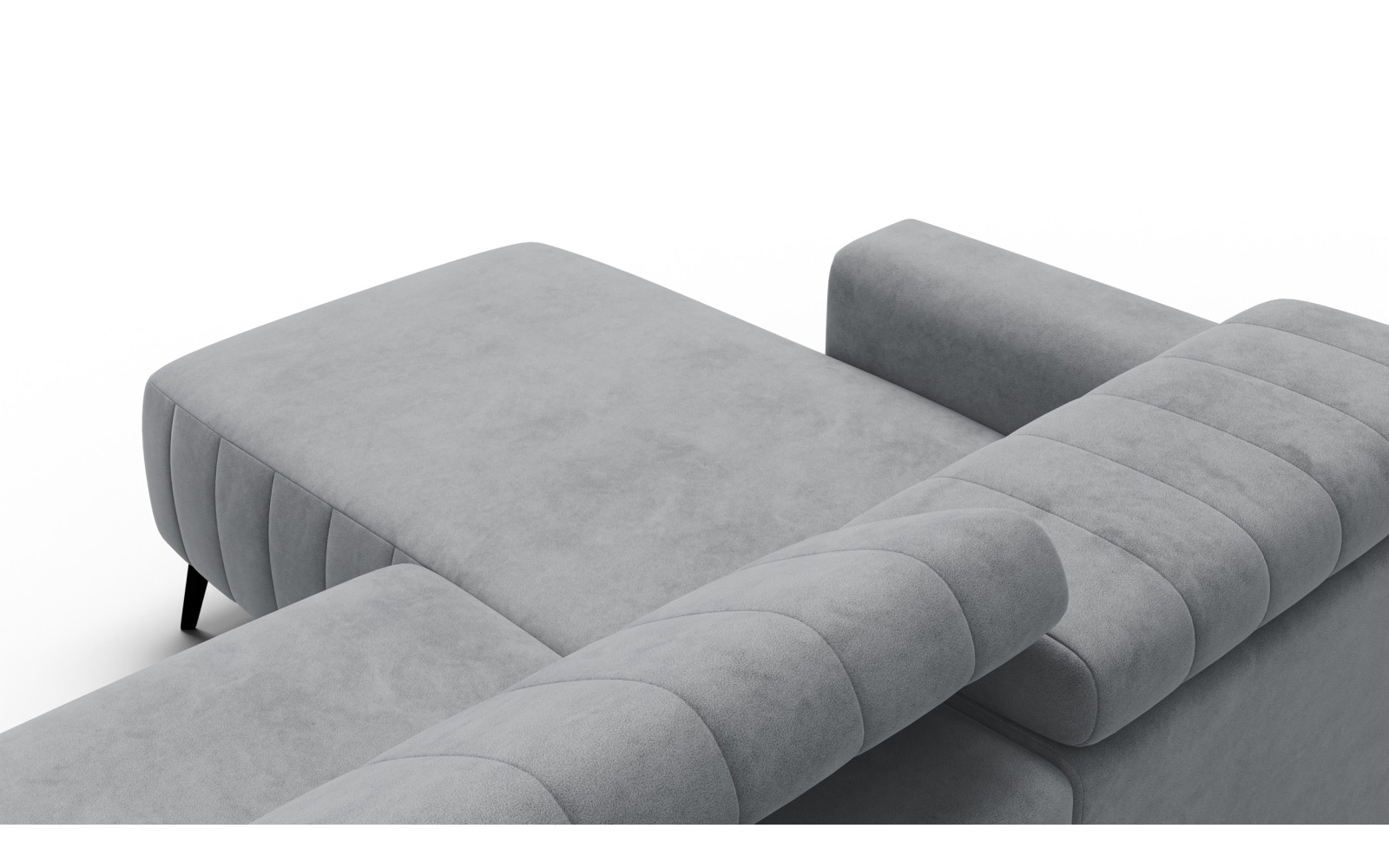 Ecksofa 4-Sitzer NORDEL, grau