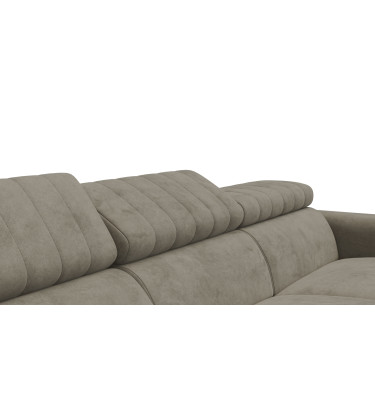 Ecksofa 4-Sitzer NORDEL, dunkles beige