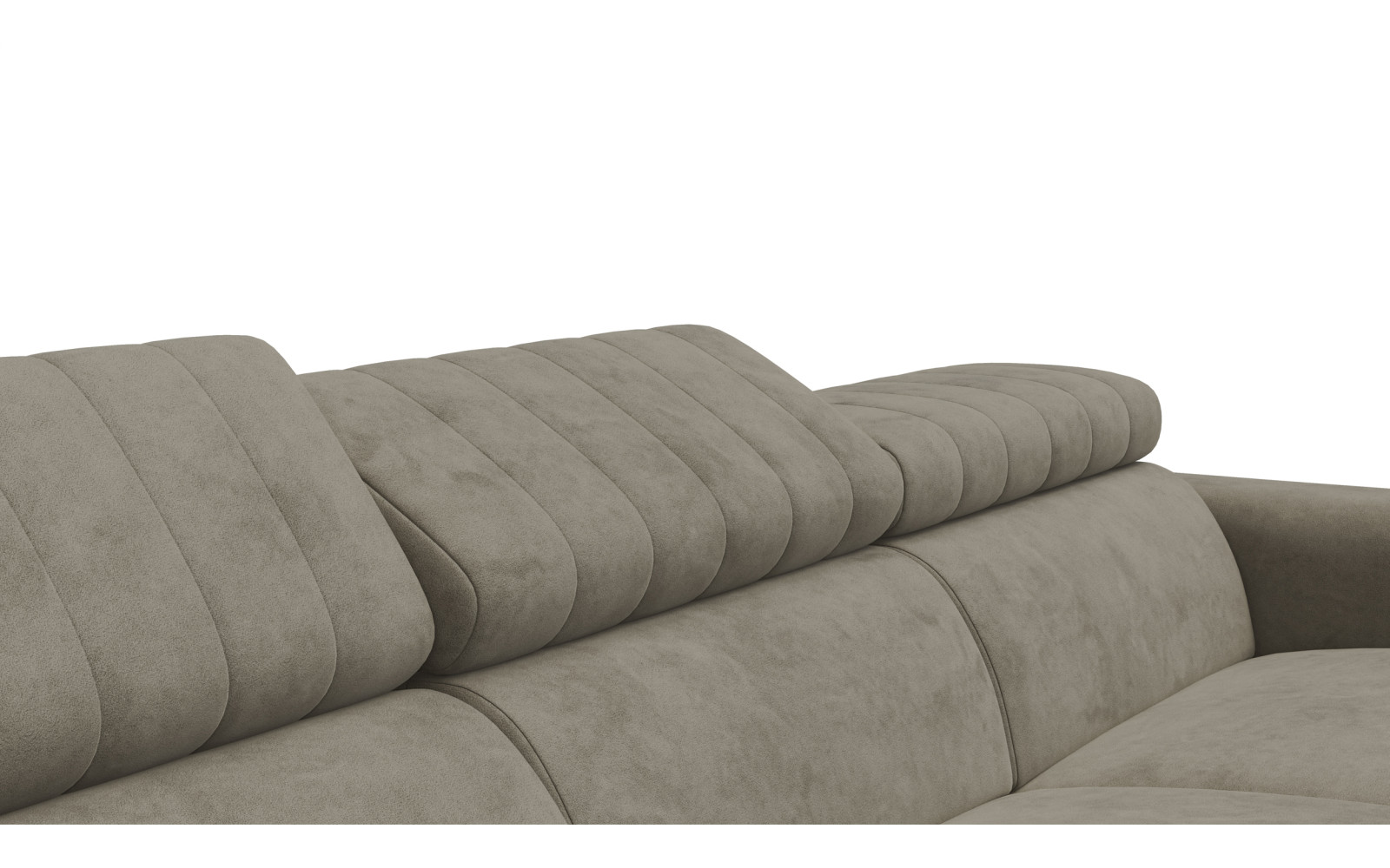 Ecksofa 4-Sitzer NORDEL, dunkles beige