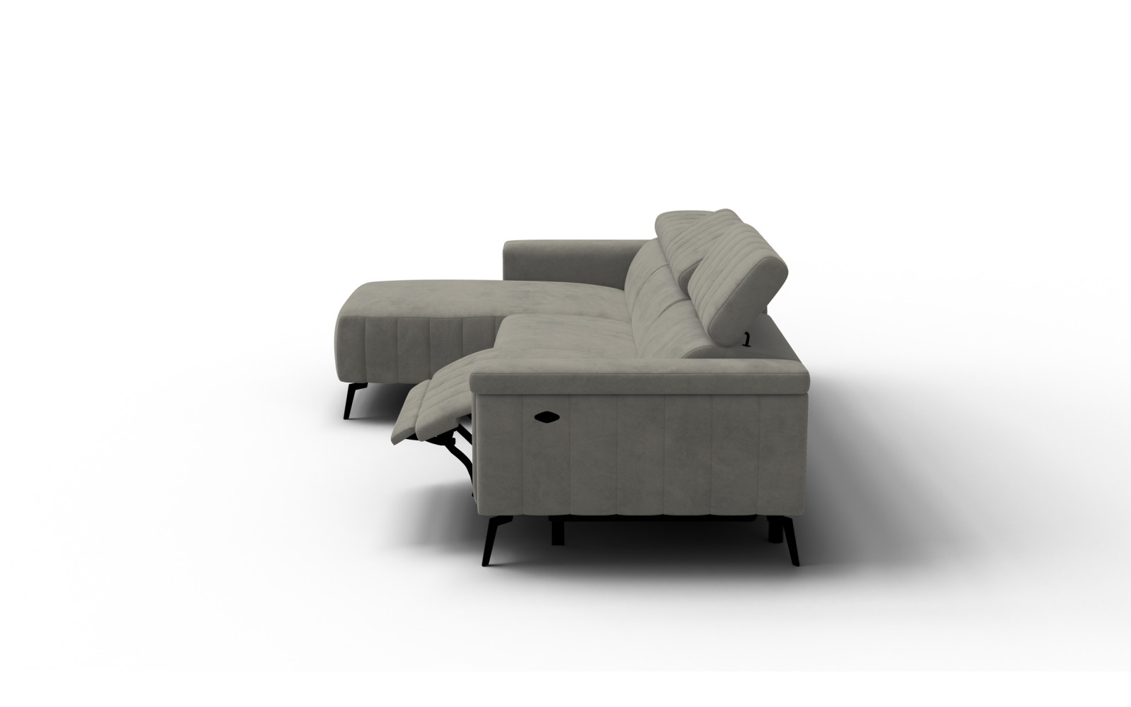 Ecksofa 4-Sitzer NORDEL, taupe