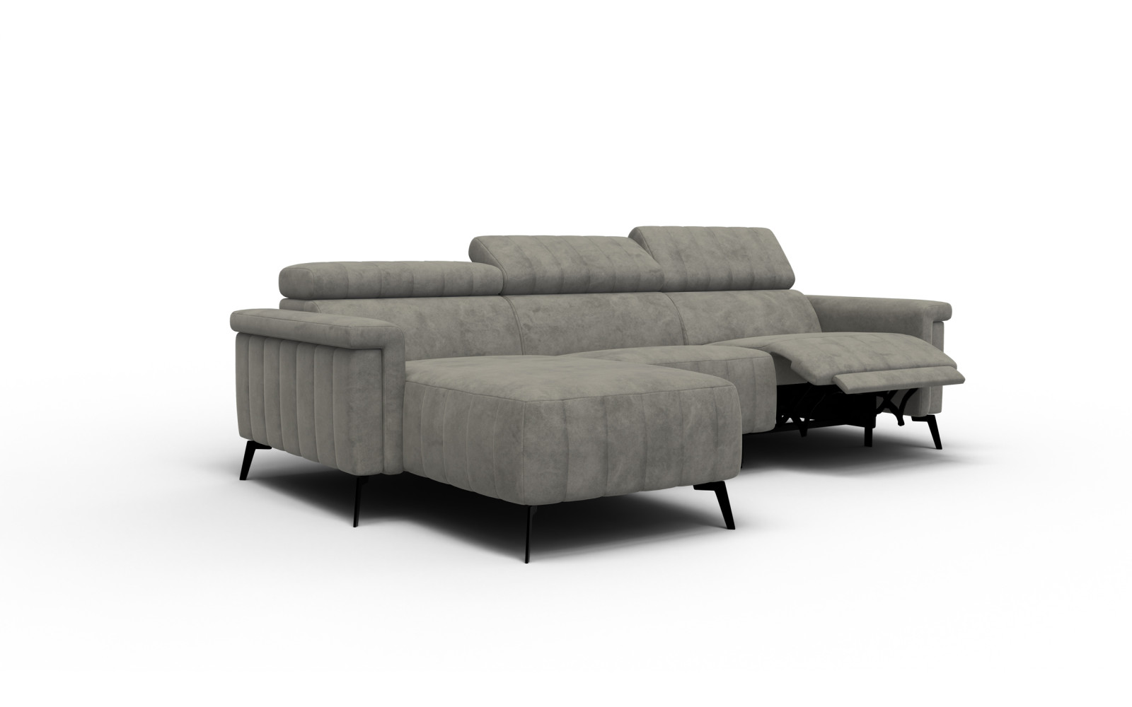 Ecksofa 4-Sitzer NORDEL, taupe