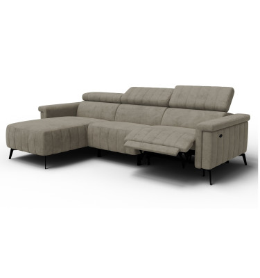 Ecksofa 4-Sitzer NORDEL, dunkles beige