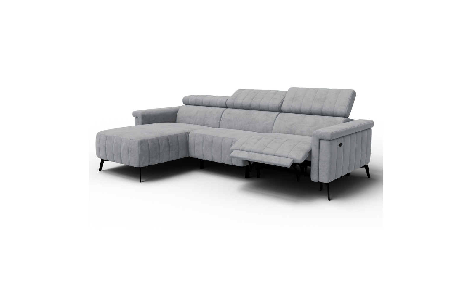 Ecksofa 4-Sitzer NORDEL, grau