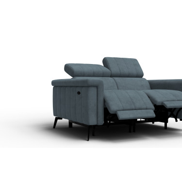 Relaxsofa 2-Sitzer NORDEL, blaugrau