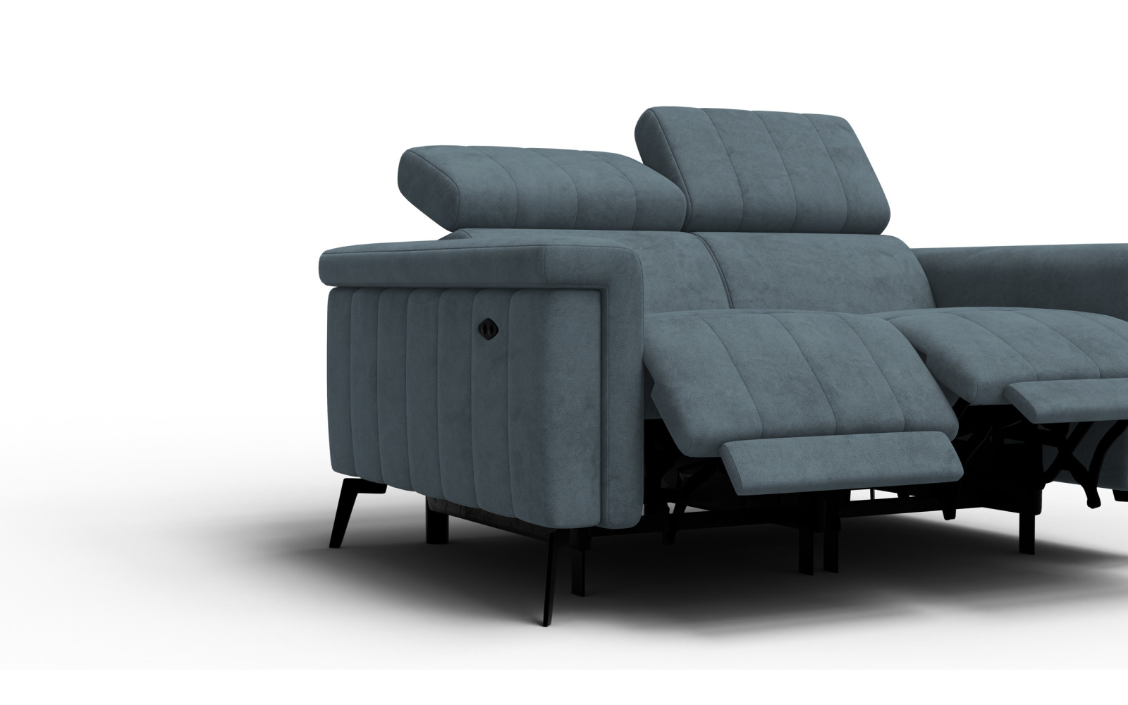 Relaxsofa 2-Sitzer NORDEL, blaugrau