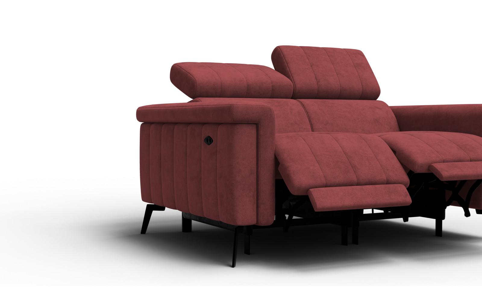 Relaxsofa 2-Sitzer NORDEL, bordeaux