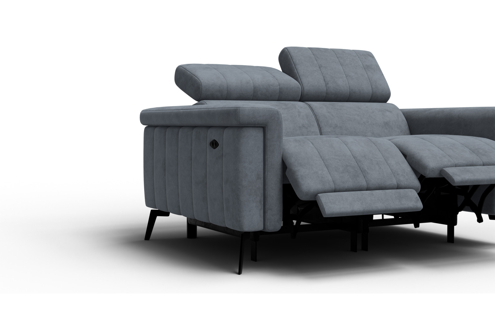Relaxsofa 2-Sitzer NORDEL, dunkelgrau