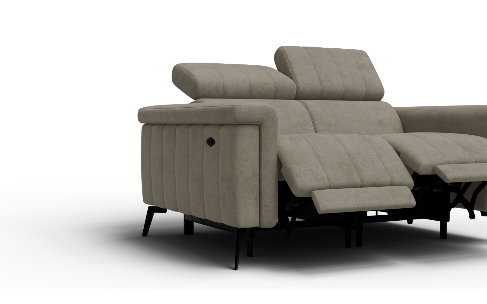 Relaxsofa 2-Sitzer NORDEL, dunkles beige