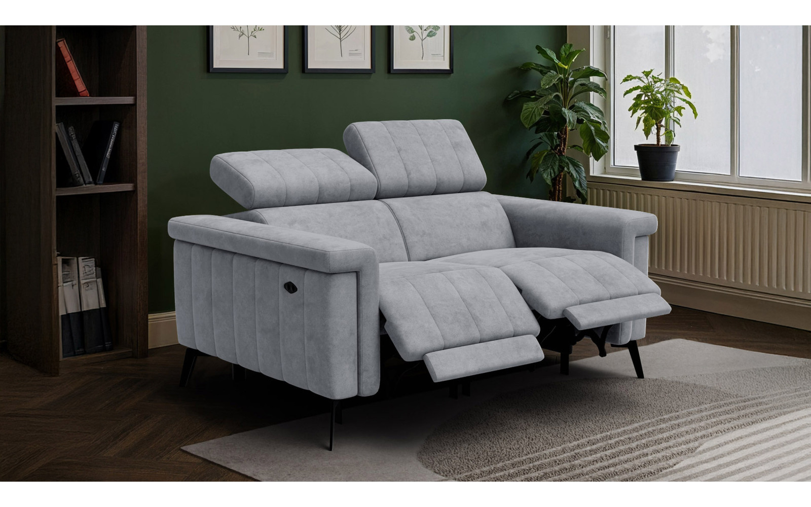 Relaxsofa 2-Sitzer NORDEL, grau