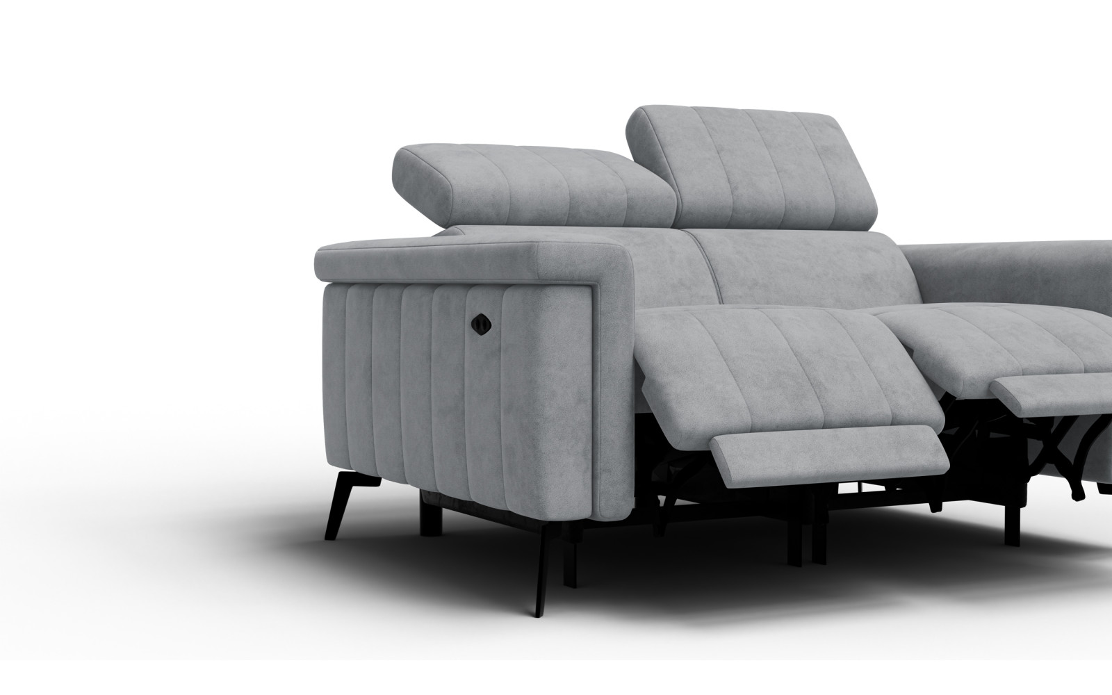 Relaxsofa 2-Sitzer NORDEL, grau