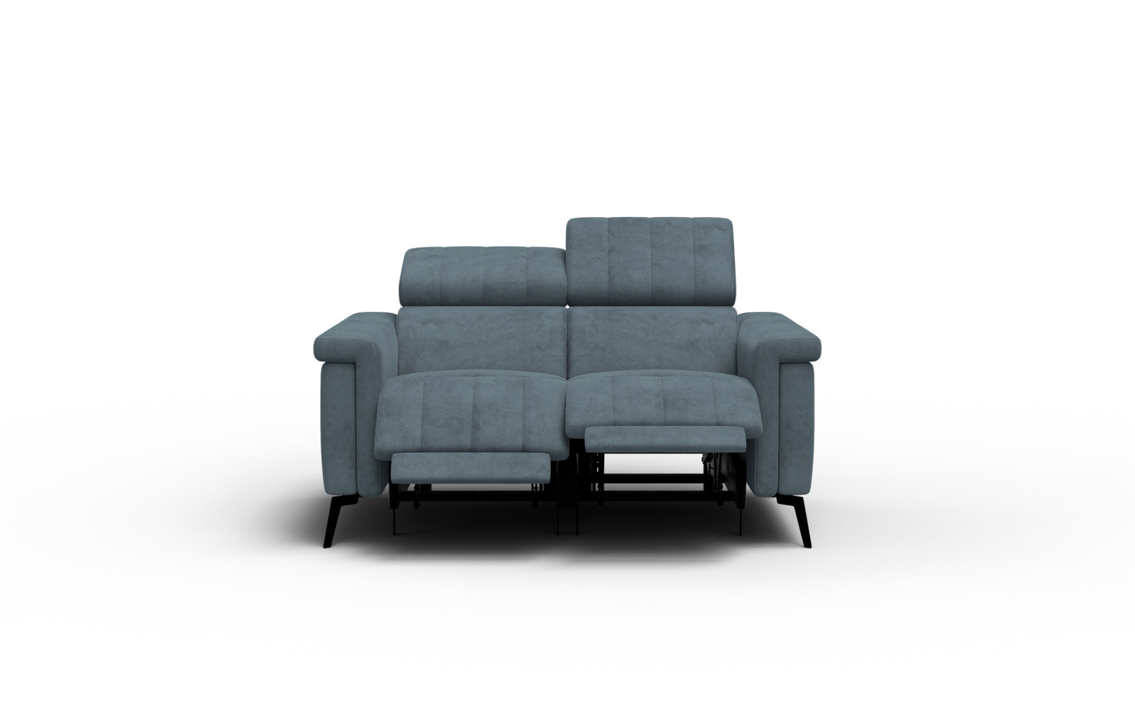 Relaxsofa 2-Sitzer NORDEL, blaugrau