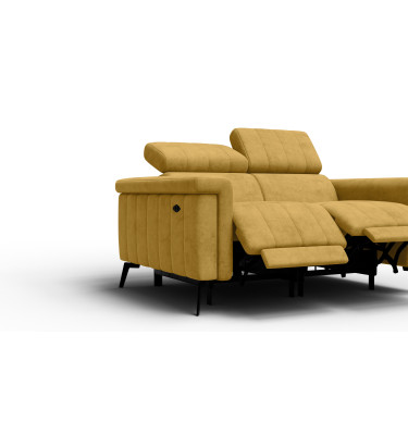 Relaxsofa 2-Sitzer NORDEL, senfgelb