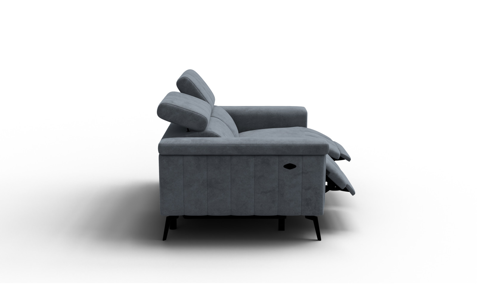 Relaxsofa 2-Sitzer NORDEL, dunkelgrau