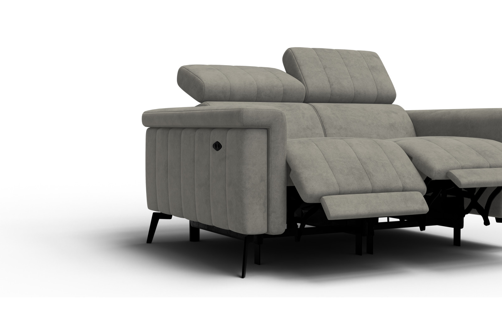 Relaxsofa 2-Sitzer NORDEL, taupe